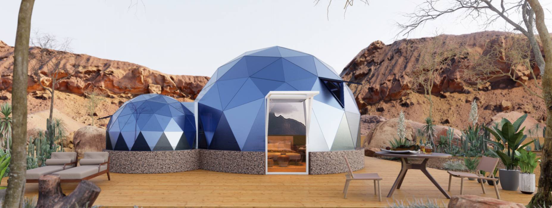 湘东区球形智能光伏玻璃星空房